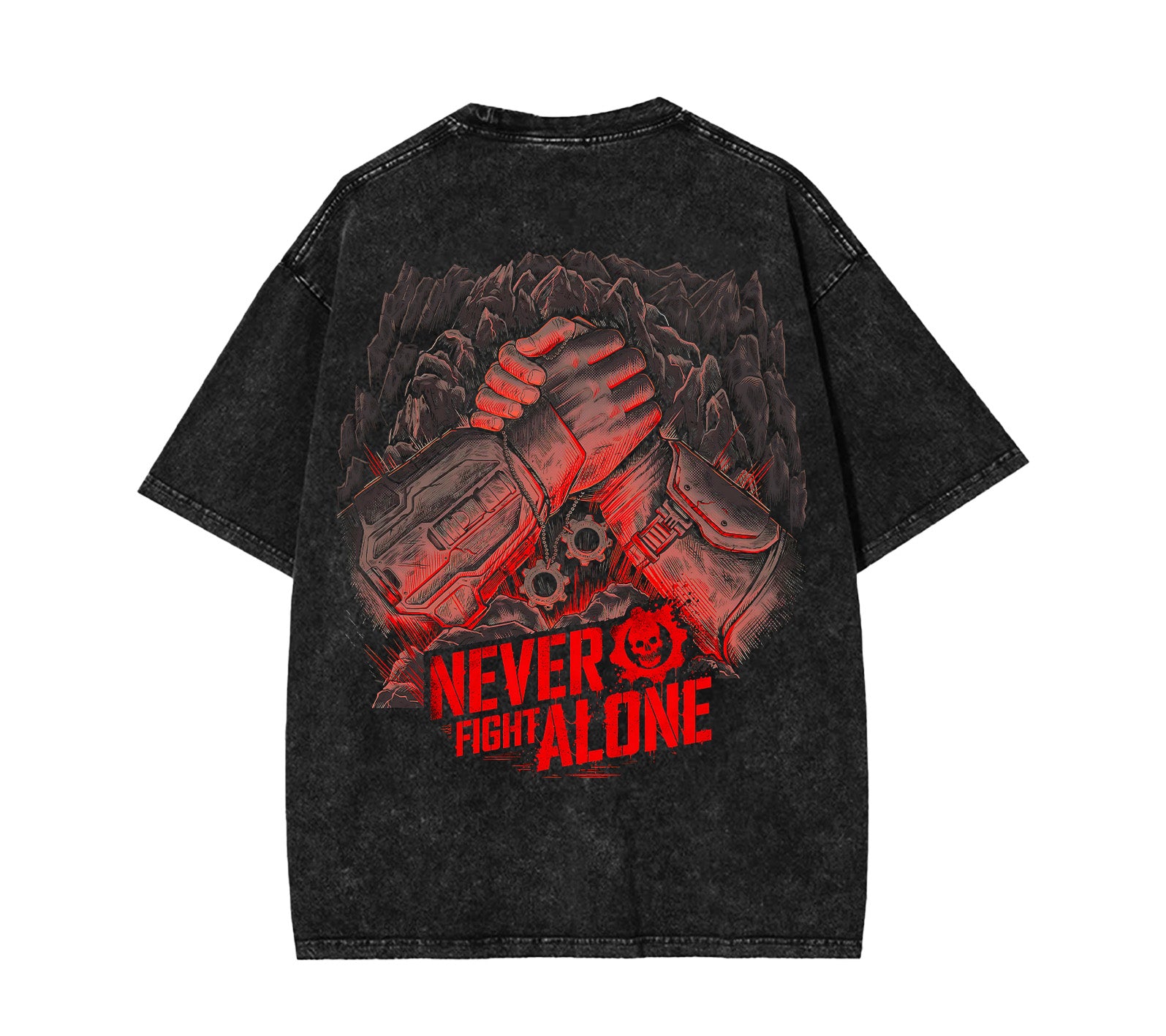 Gears of War "Never Fight Alone" Year 3 Washed Shirt [TPR] - Image 3